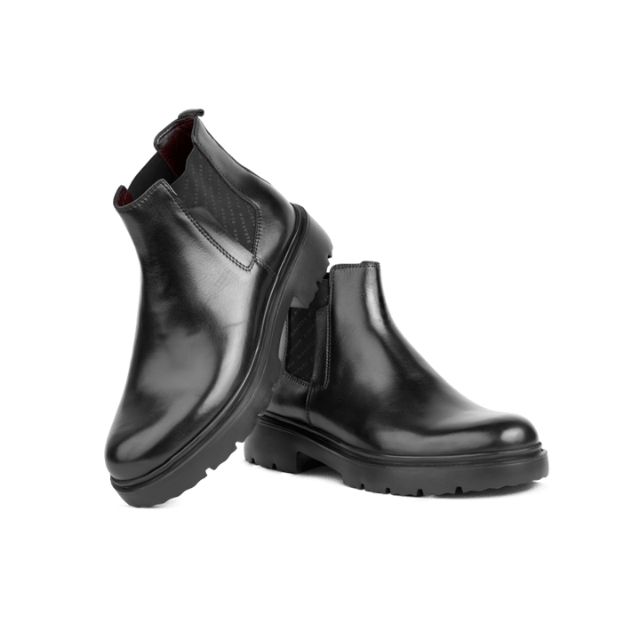 Dean: Chelsea Boots Homme - Cuir Noir - Bleather Maroc