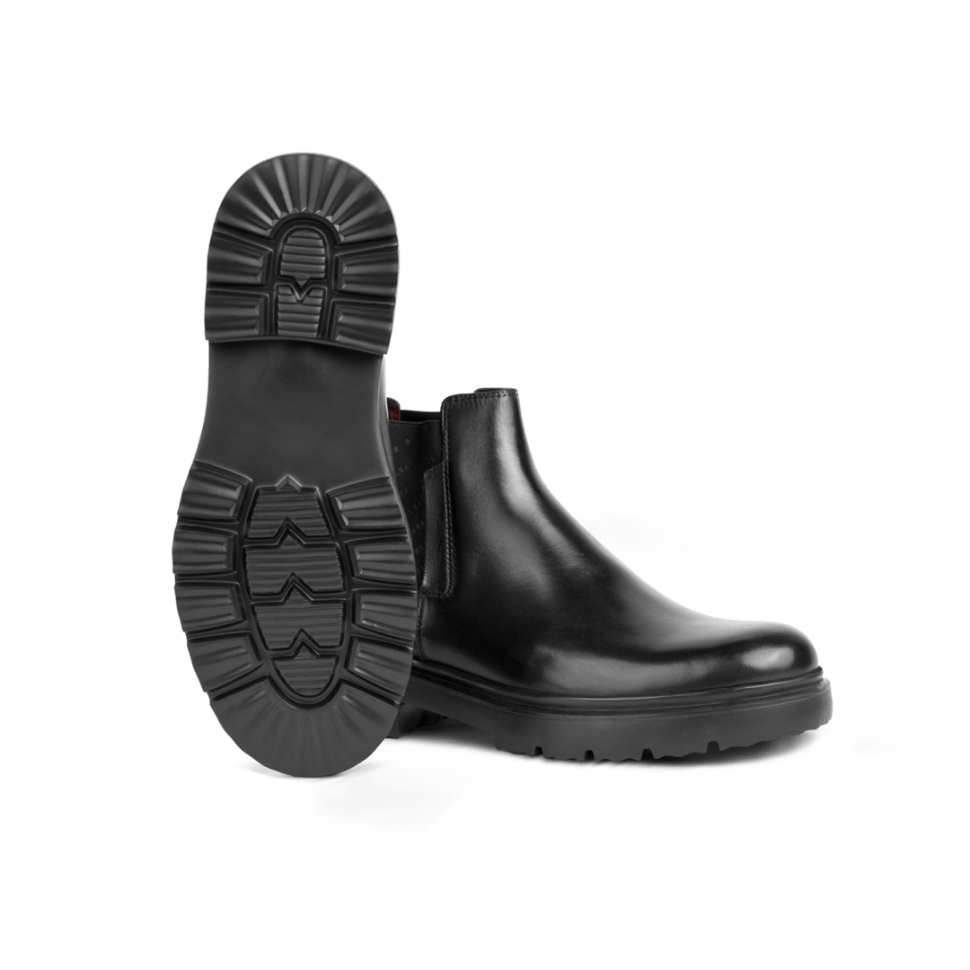 Dean: Chelsea Boots Homme - Cuir Noir - Bleather Maroc