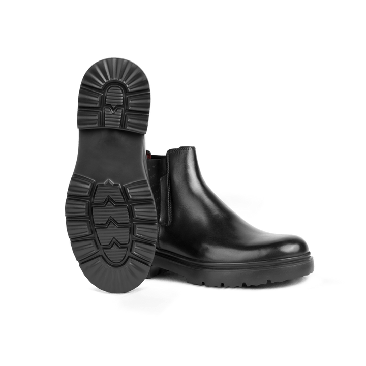 Dean: Chelsea Boots Homme - Cuir Noir - Bleather Maroc