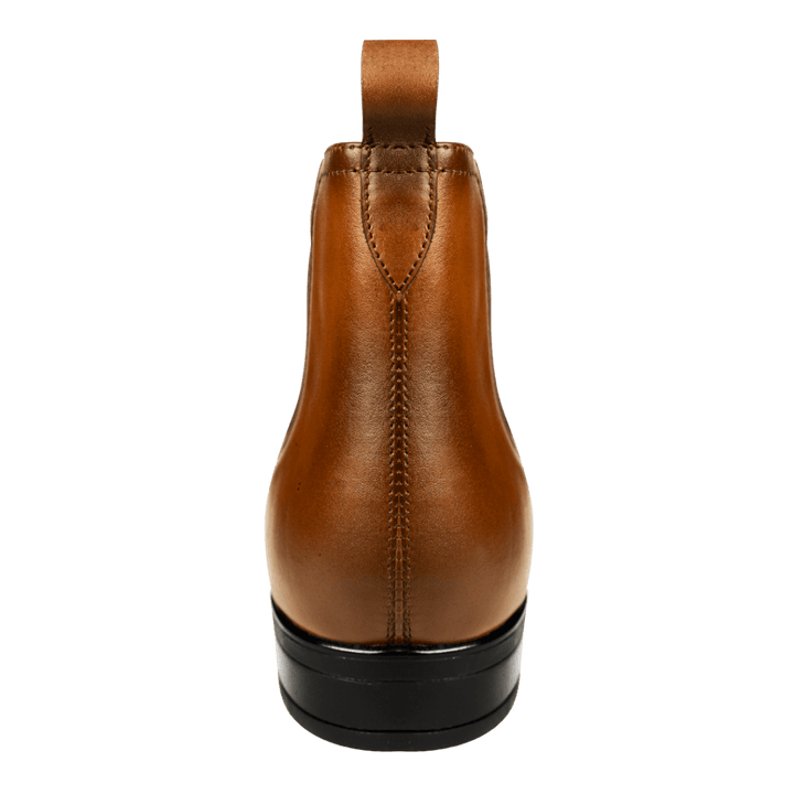 Deighton: Demi Bottes Homme - Cuir Cognac - Bleather Maroc