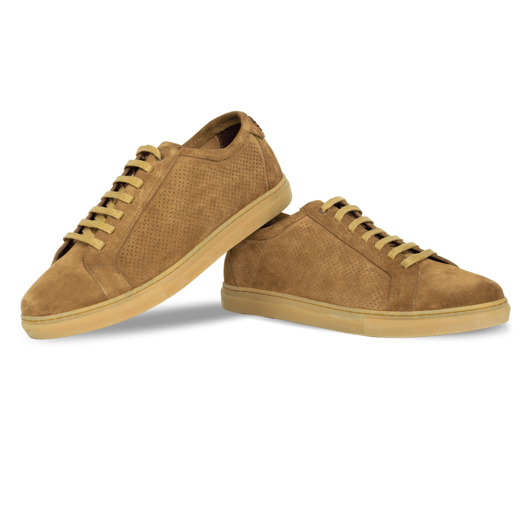Denis : Sneakers Homme - Daim Tabac - Bleather Maroc