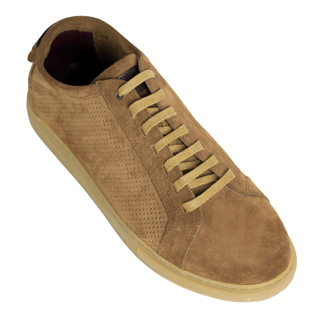 Denis : Sneakers Homme - Daim Tabac - Bleather Maroc