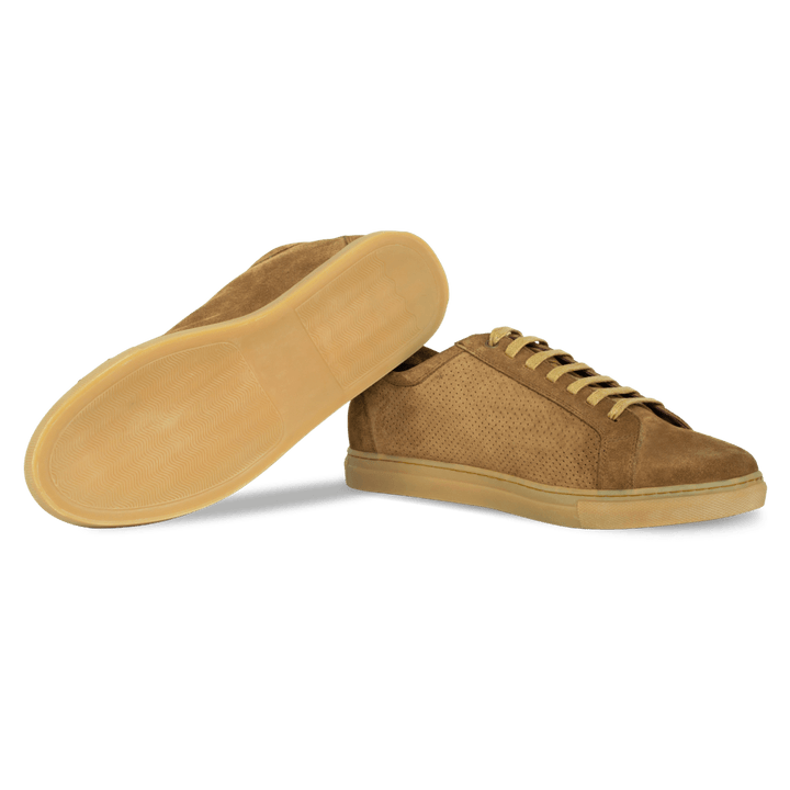 Denis : Sneakers Homme - Daim Tabac - Bleather Maroc