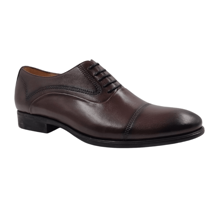 Digby: Derby Homme - Cuir Marron - Bleather Maroc