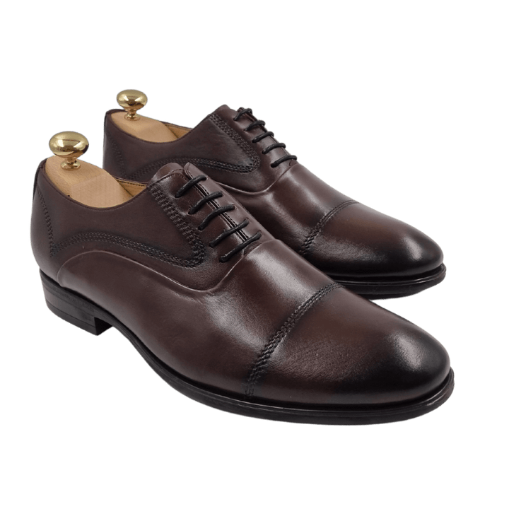 Digby: Derby Homme - Cuir Marron - Bleather Maroc