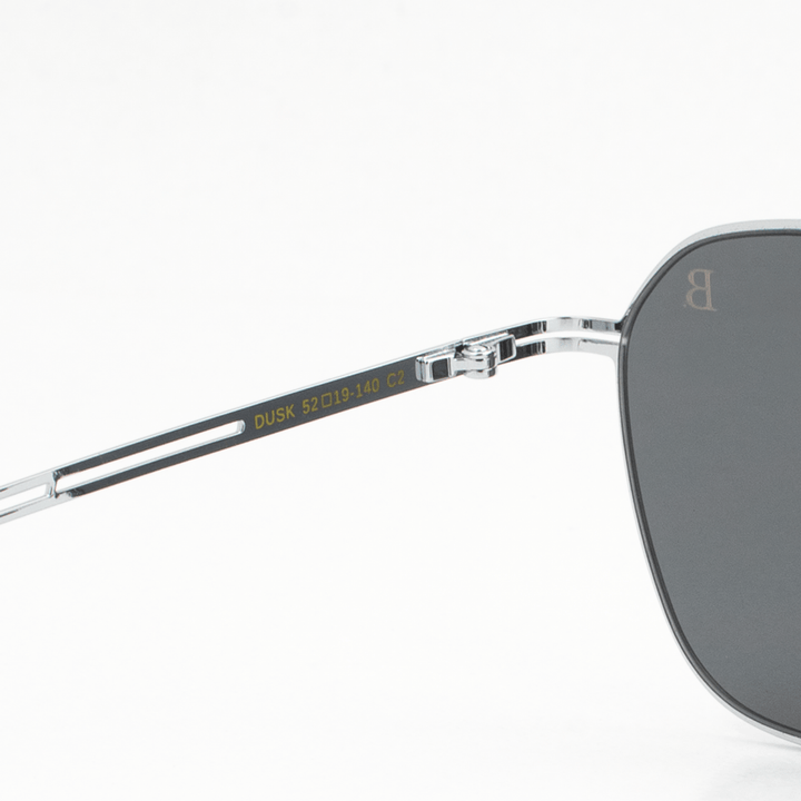 Dusk: Lunettes de soleil de luxe Argente - Bleather Maroc