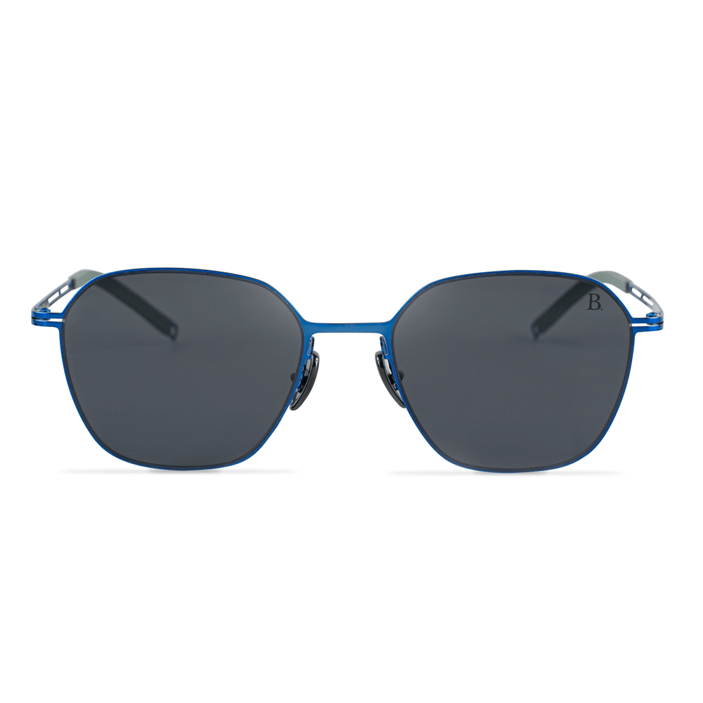 Dusk: Lunettes de soleil de luxe Bleu - Bleather Maroc