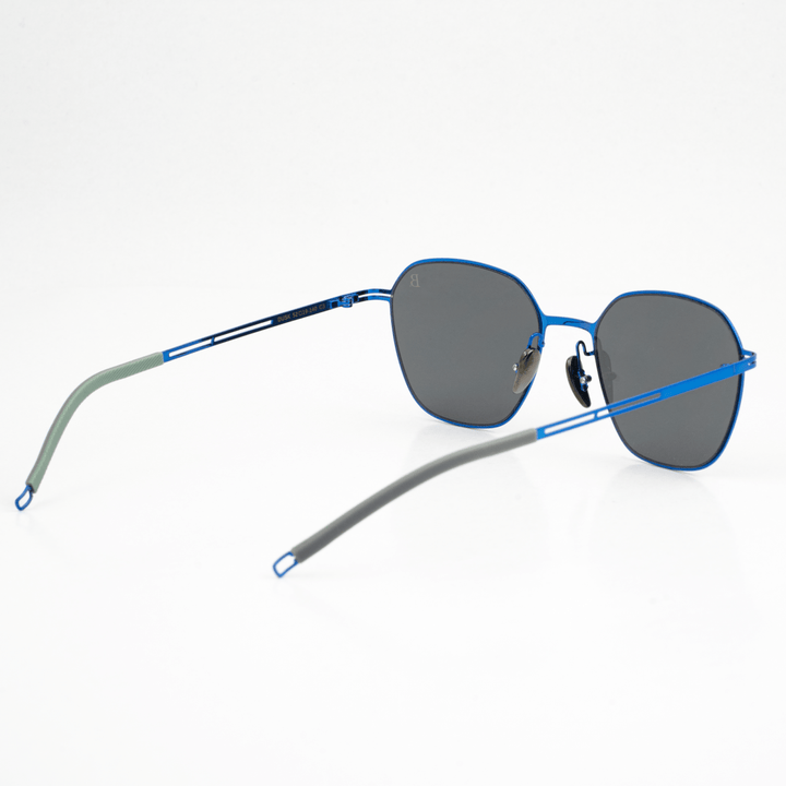 Dusk: Lunettes de soleil de luxe Bleu - Bleather Maroc