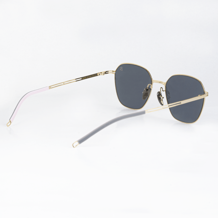 Dusk: Lunettes de soleil de luxe Doré - Bleather Maroc