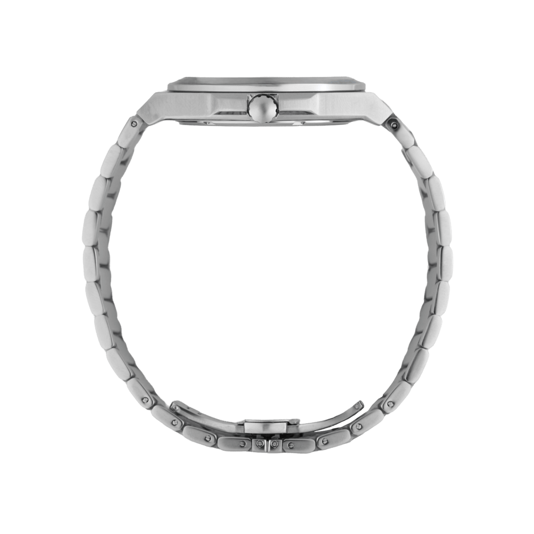 Earl: Montre Quartz Homme – Acier Argenté - Bleather Maroc