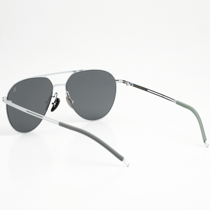 Eden: Lunettes de soleil de luxe Gris sombre - Bleather Maroc