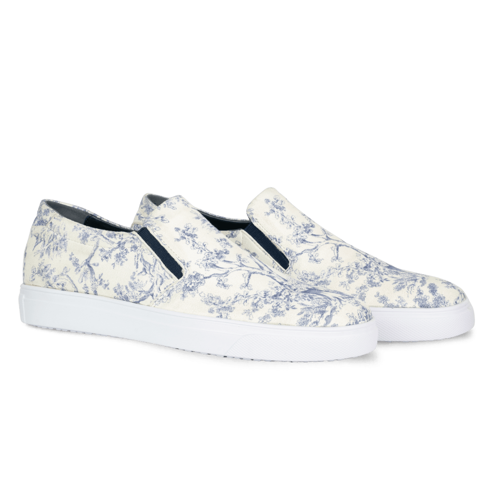 Edmund: Sneakers Homme - Blanc - Bleather Maroc