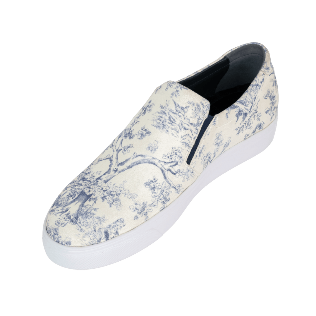 Edmund: Sneakers Homme - Blanc - Bleather Maroc