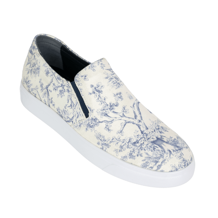 Edmund: Sneakers Homme - Blanc - Bleather Maroc