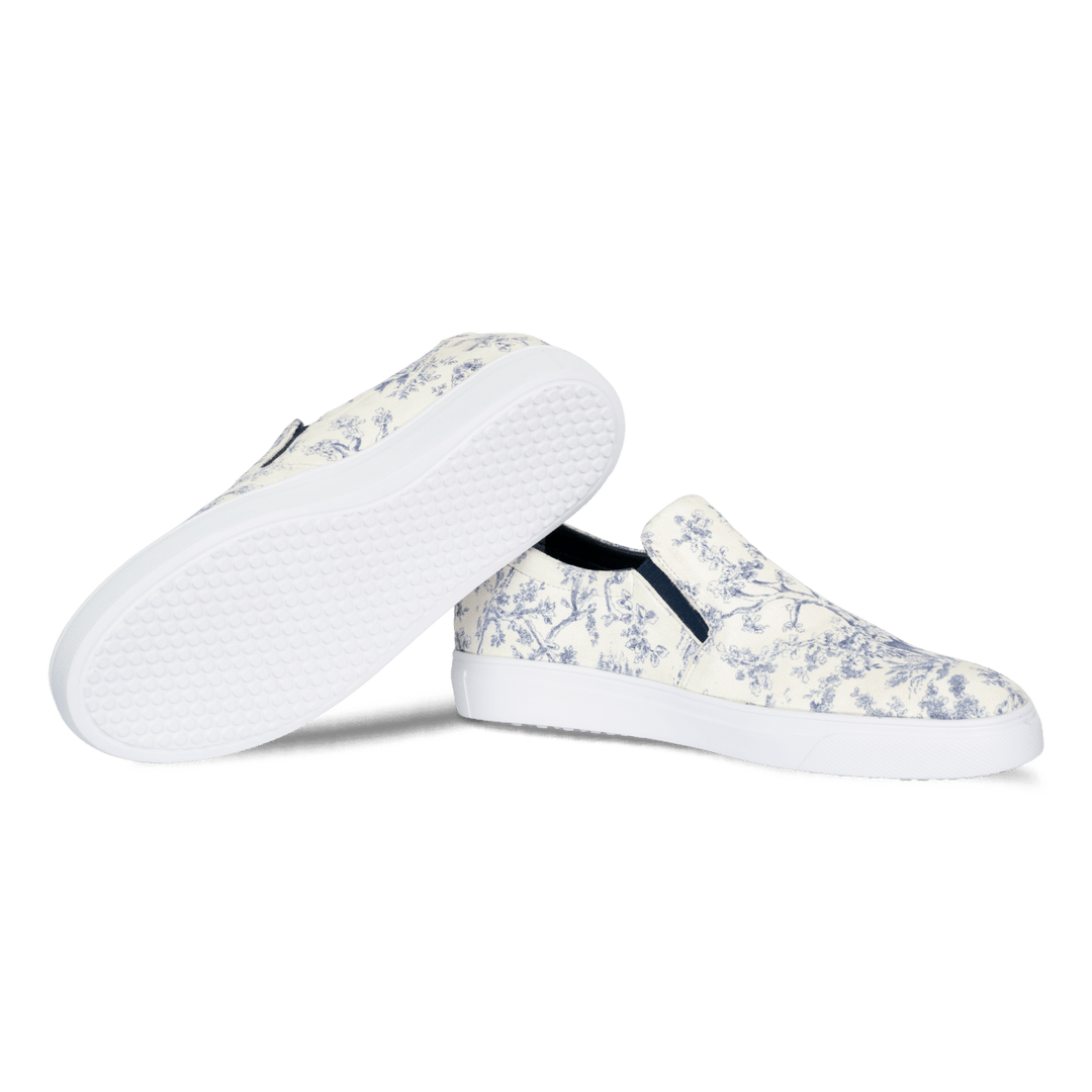 Edmund: Sneakers Homme - Blanc - Bleather Maroc