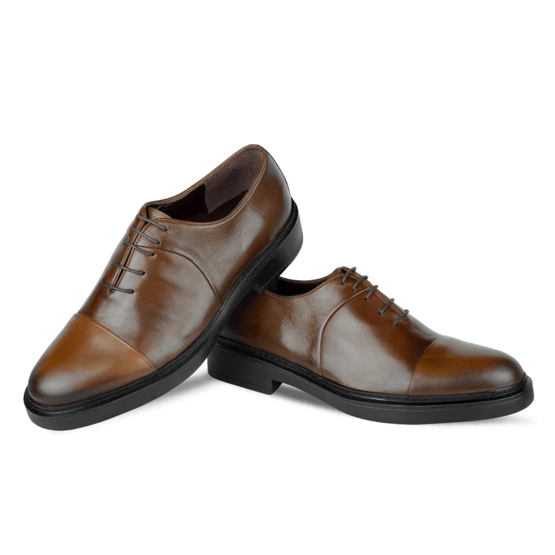 Edouard: Richelieu Homme - Cuir Marron - Bleather Maroc