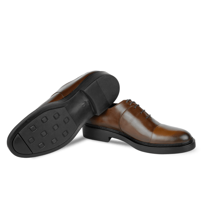 Edouard: Richelieu Homme - Cuir Marron - Bleather Maroc