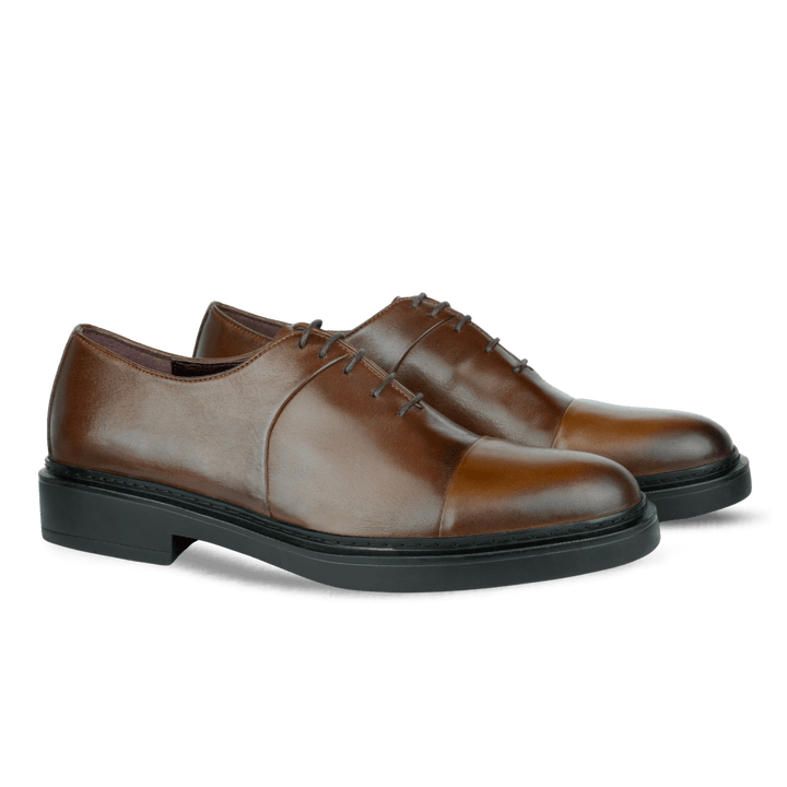 Edouard: Richelieu Homme - Cuir Marron - Bleather Maroc