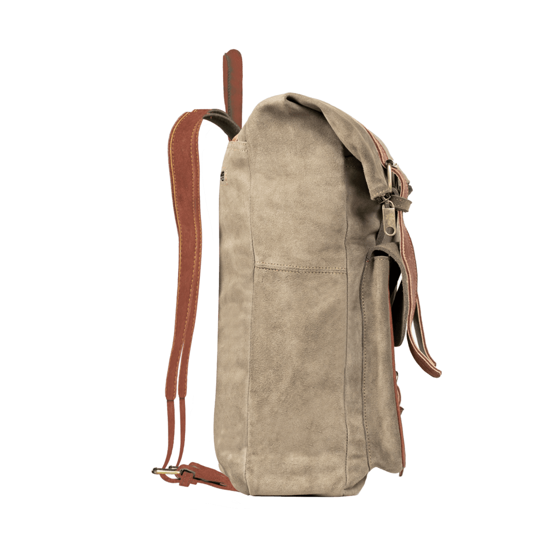 EliteExplorer: Sac à dos - Daim Vert Clair - Bleather Maroc