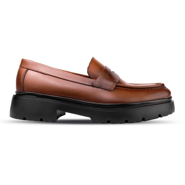 Elliot: Mocassin Homme - Cuir Cognac