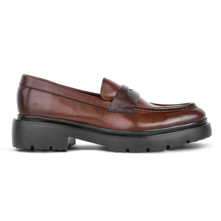 Elliot: Mocassin Homme - Cuir Marron - Bleather Maroc