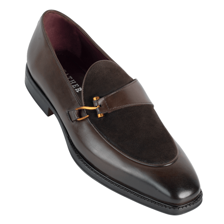 Elvy : Mocassin Homme - Cuir Marron - Bleather Maroc