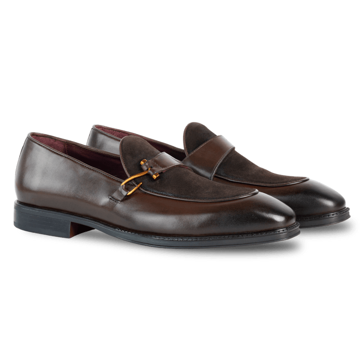 Elvy : Mocassin Homme - Cuir Marron - Bleather Maroc