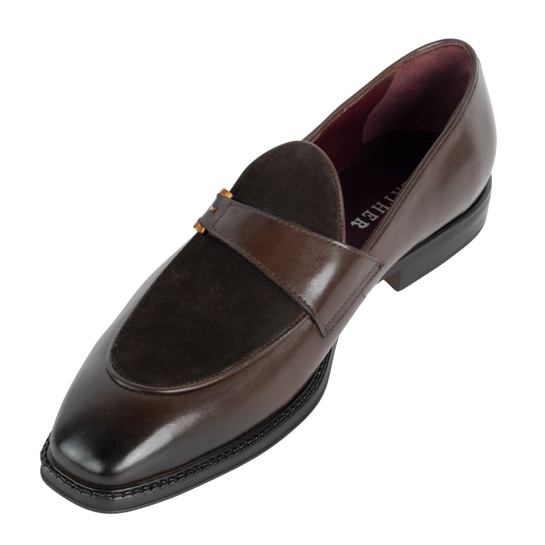 Elvy : Mocassin Homme - Cuir Marron - Bleather Maroc