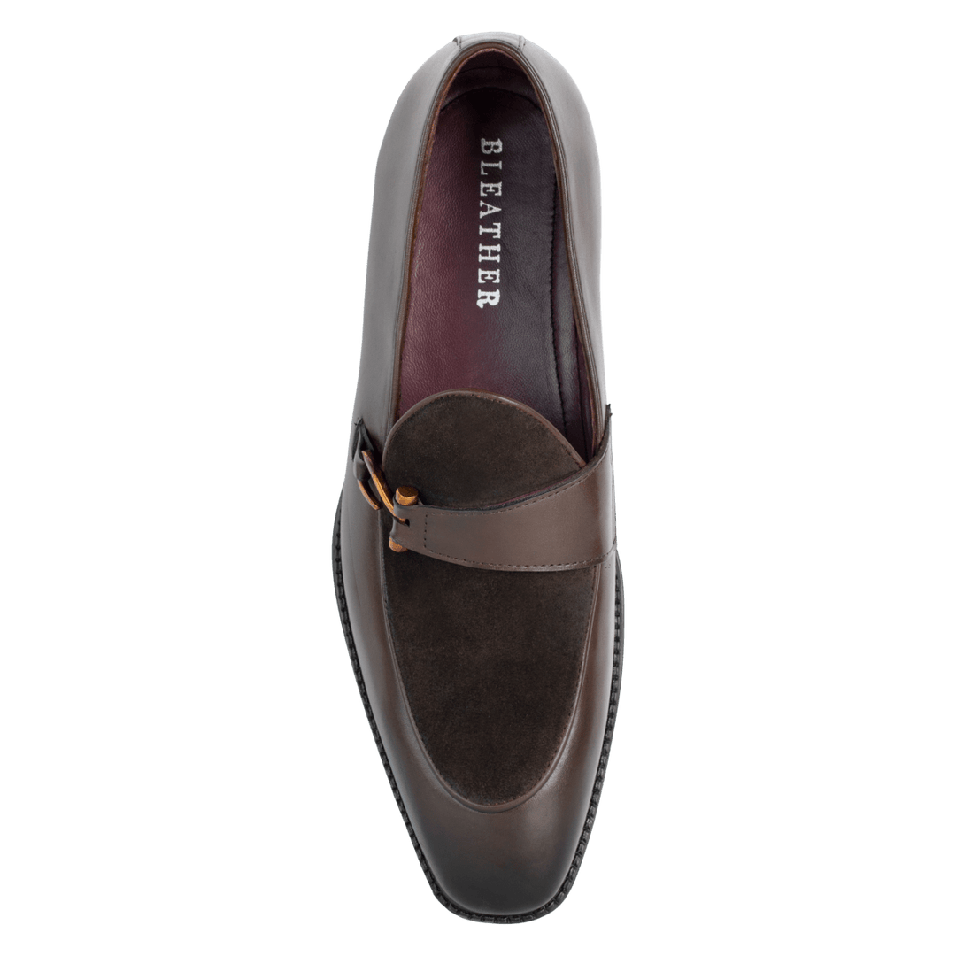 Elvy : Mocassin Homme - Cuir Marron - Bleather Maroc