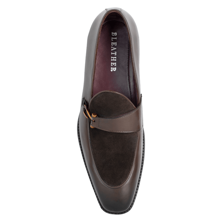 Elvy : Mocassin Homme - Cuir Marron - Bleather Maroc