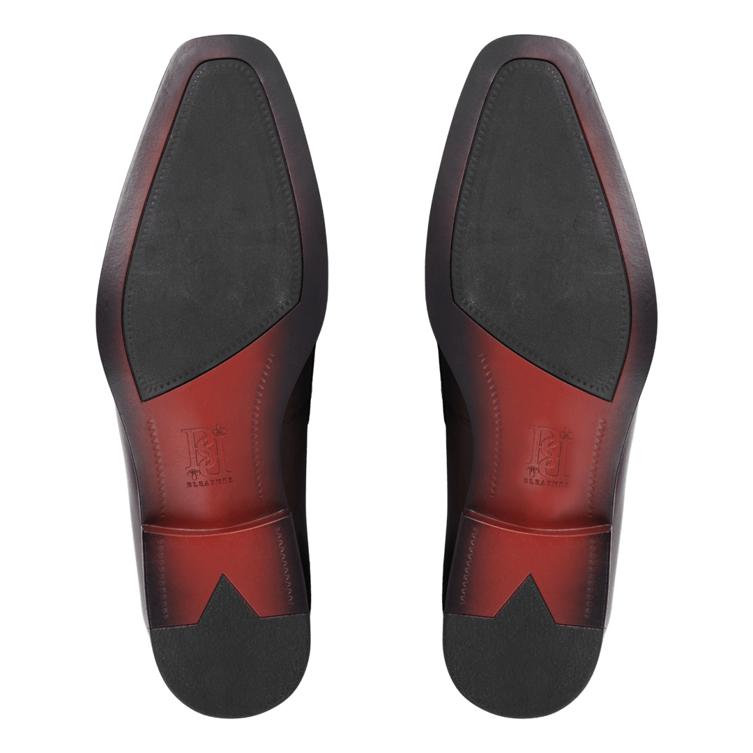 Elvy : Mocassin Homme - Cuir Noir - Bleather Maroc