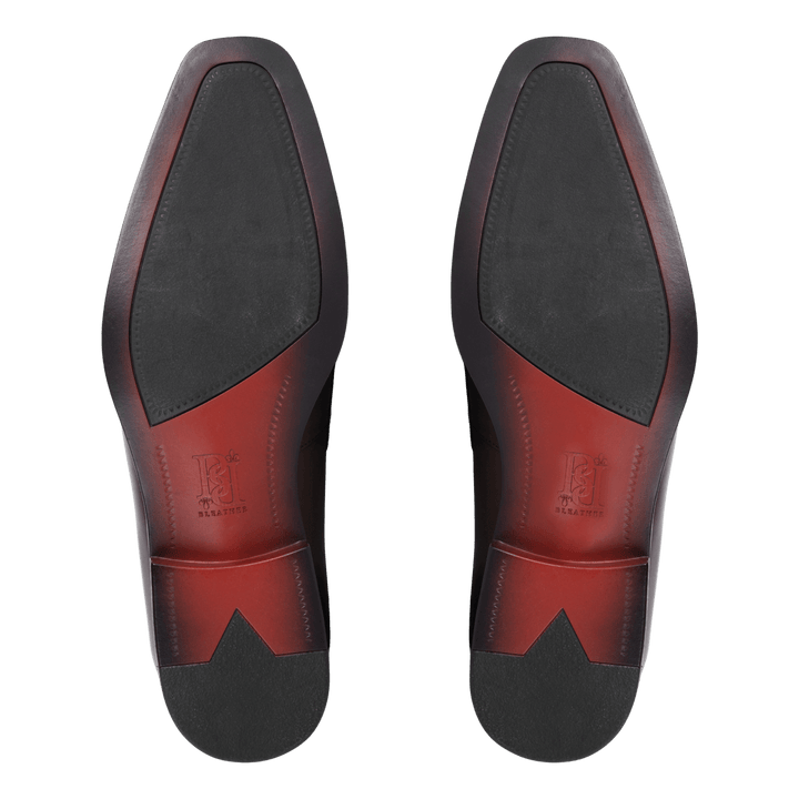 Elvy : Mocassin Homme - Cuir Noir - Bleather Maroc