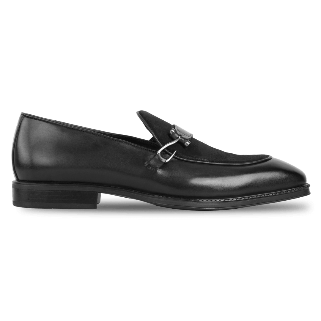 Elvy : Mocassin Homme - Cuir Noir - Bleather Maroc