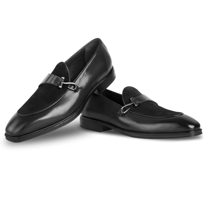 Elvy : Mocassin Homme - Cuir Noir - Bleather Maroc