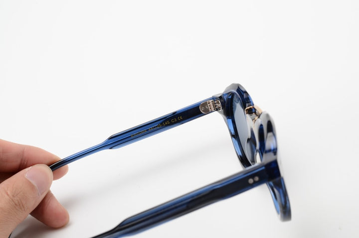 Enigma: Lunettes de soleil de luxe Bleu - Bleather Maroc