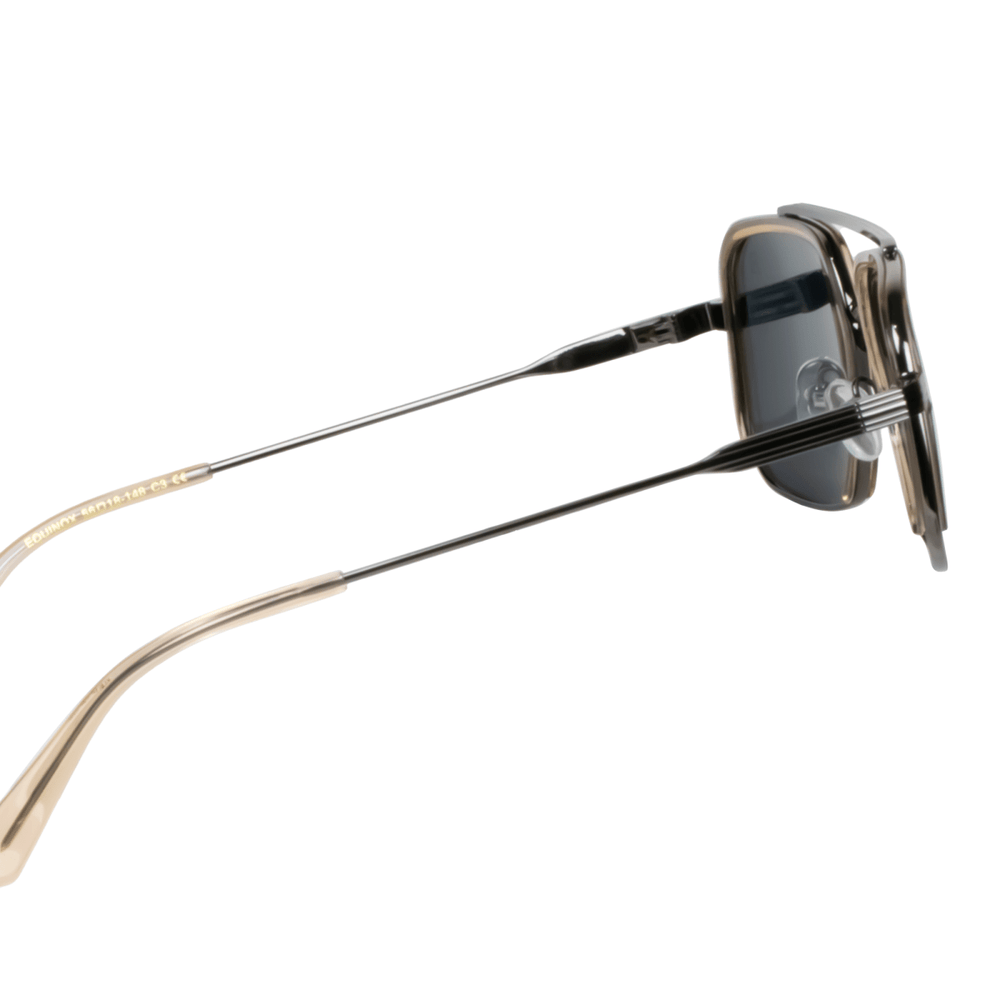 Equinox: Lunettes de soleil de luxe Marron/Gris - Bleather Maroc