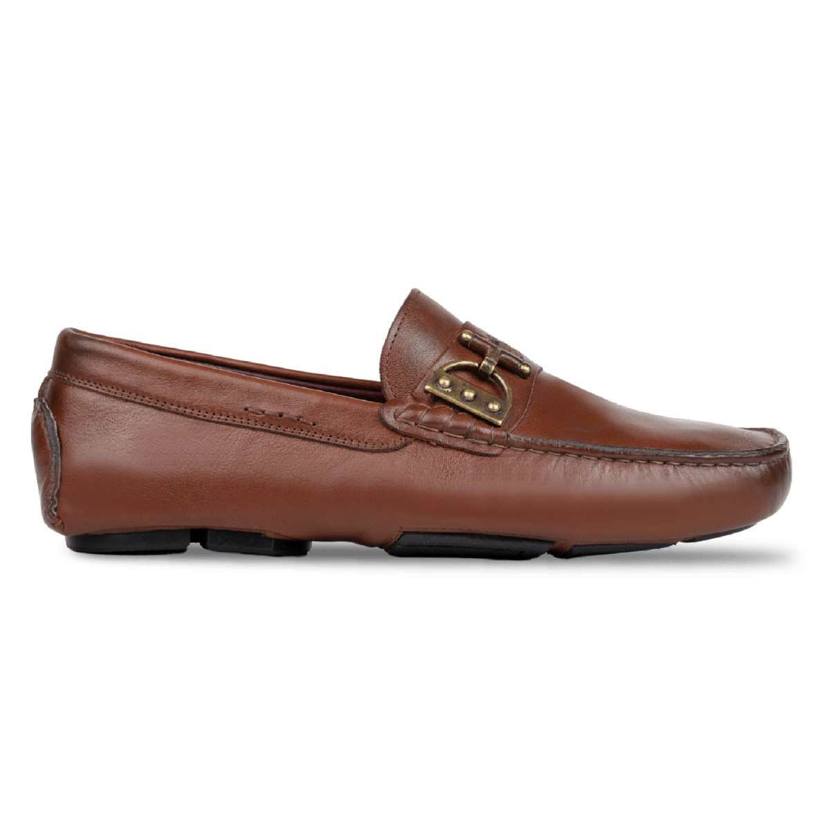 Mocassins en cuir marron Erwin pour homme