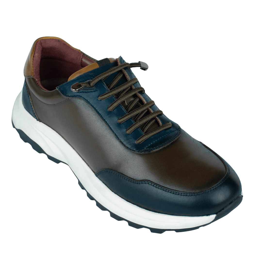 Falkner : Sneakers Homme - Cuir Marron - Bleather Maroc