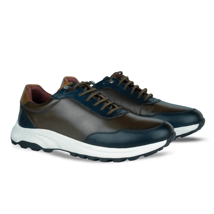 Falkner : Sneakers Homme - Cuir Marron - Bleather Maroc