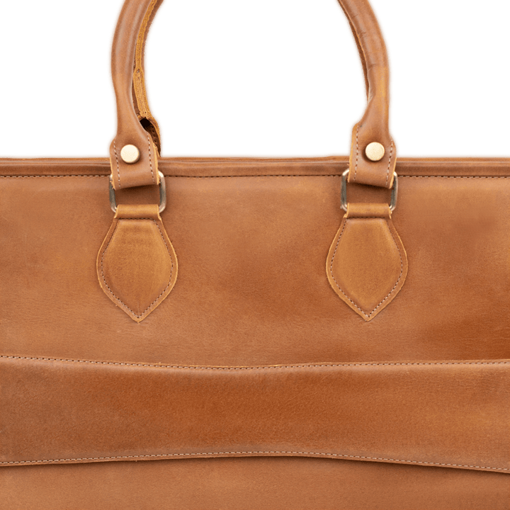 Fezedge: Cartable Ordinateur - Cuir Cognac - Bleather Maroc