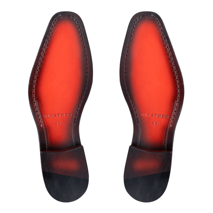 Forest: Chaussures à boucles - Cuir Noir - Bleather Maroc