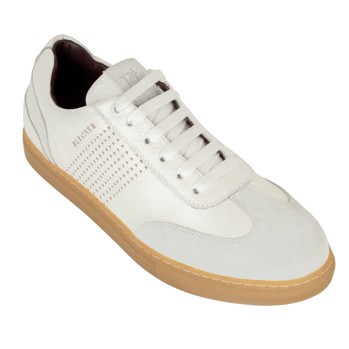 Fowler : Sneakers Homme - Cuir BLanc - Bleather Maroc