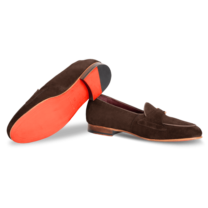 Francis: Mocassin Homme - Daim Marron - Bleather Maroc