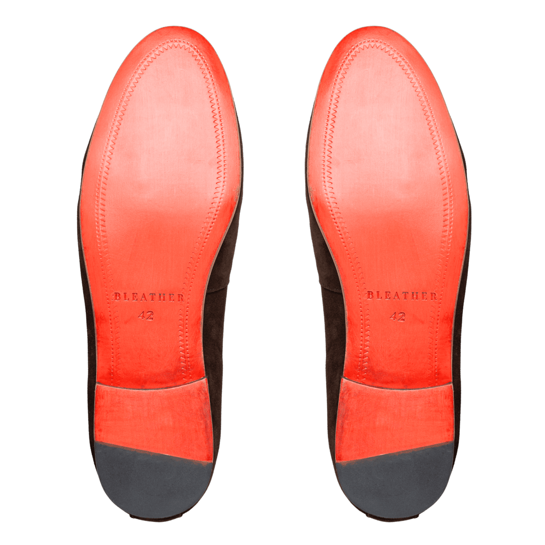 Francis: Mocassin Homme - Daim Marron - Bleather Maroc