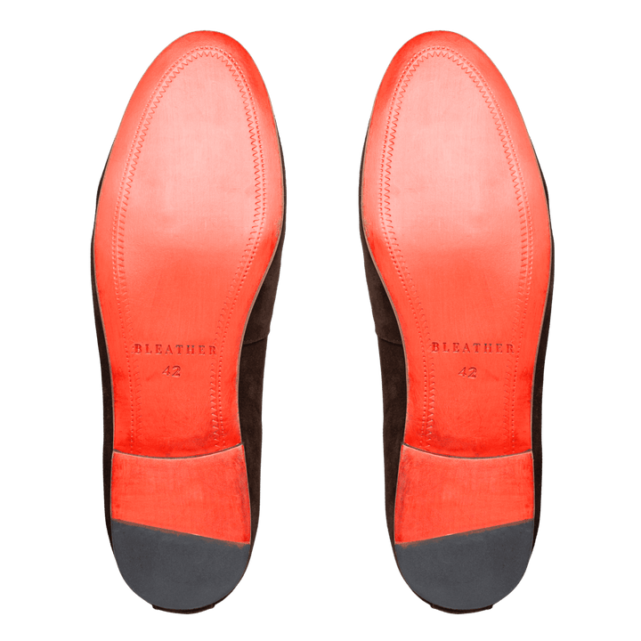 Francis: Mocassin Homme - Daim Marron - Bleather Maroc
