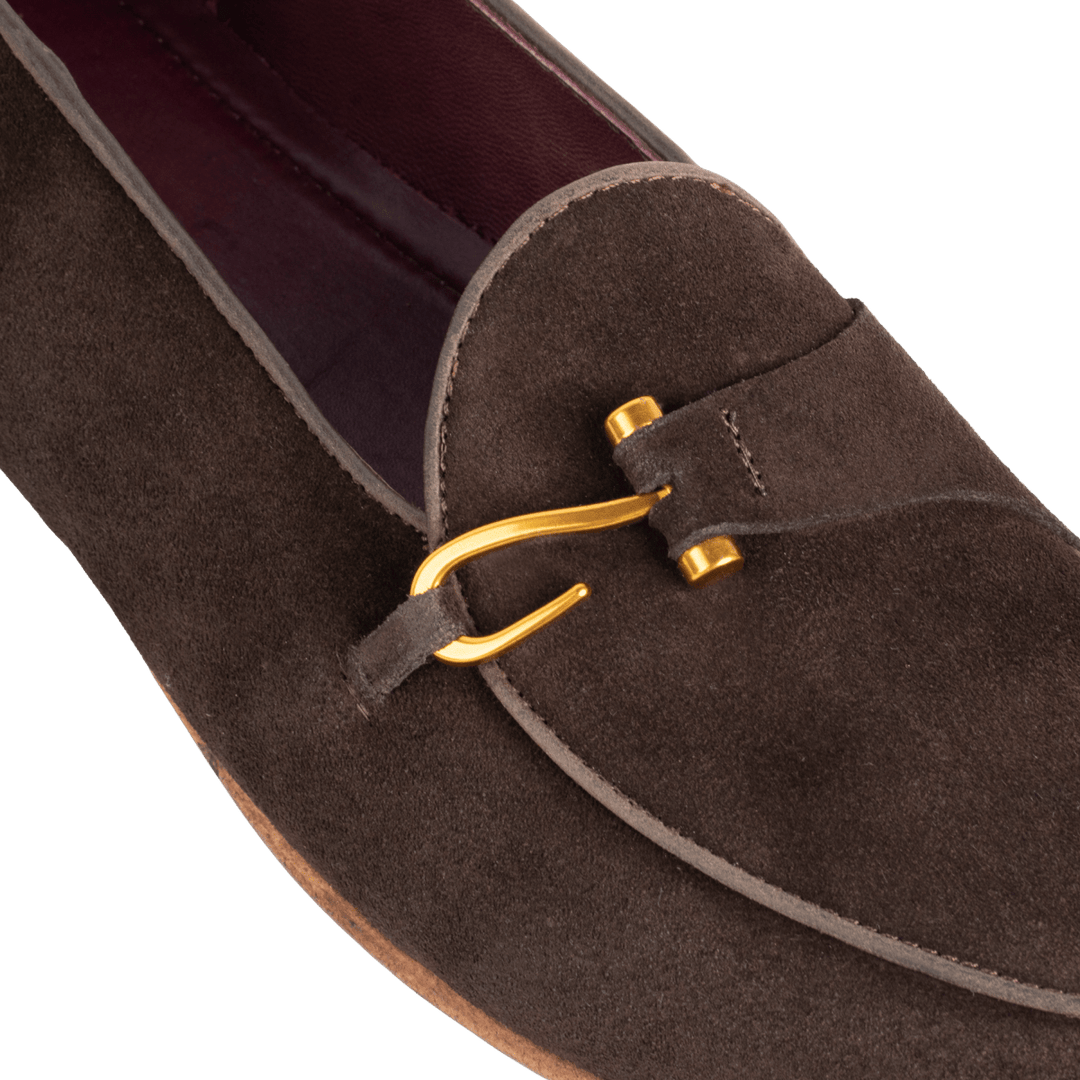 Francis: Mocassin Homme - Daim Marron - Bleather Maroc