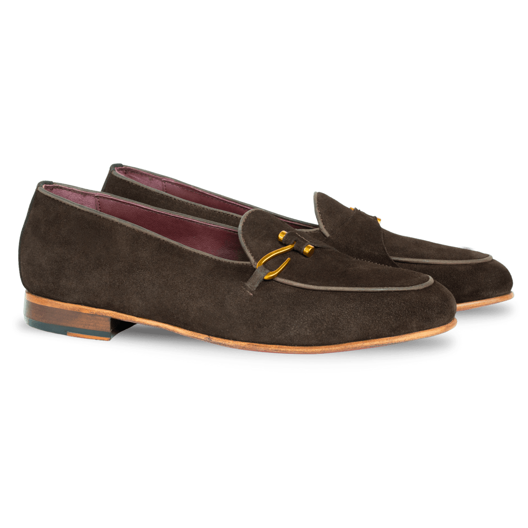 Francis: Mocassin Homme - Daim Marron - Bleather Maroc