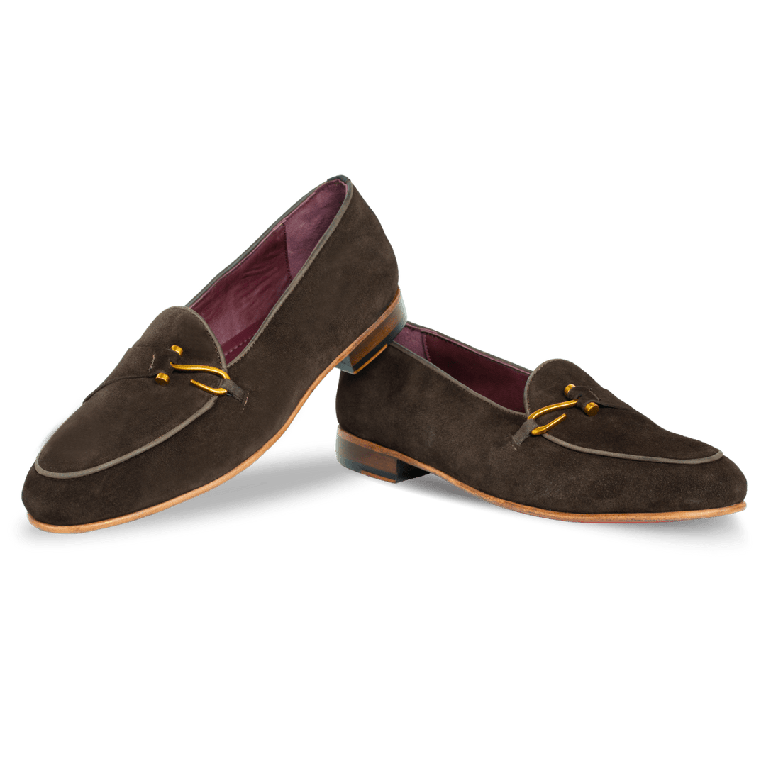 Francis: Mocassin Homme - Daim Marron - Bleather Maroc