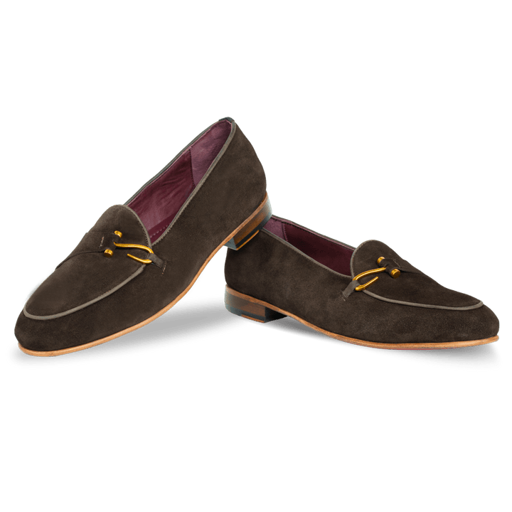 Francis: Mocassin Homme - Daim Marron - Bleather Maroc