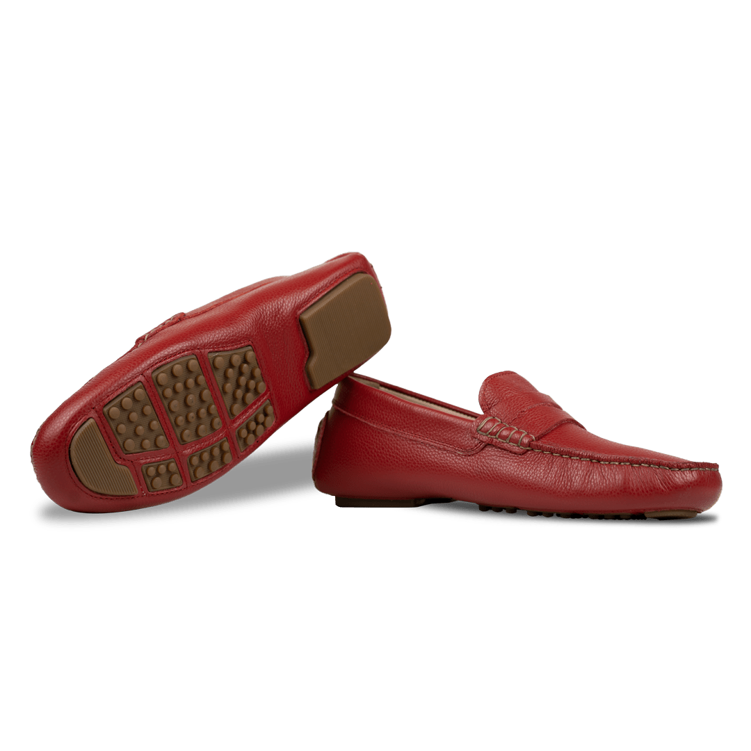 Gary: Mocassin Homme - Cuir Grenadine - Bleather Maroc